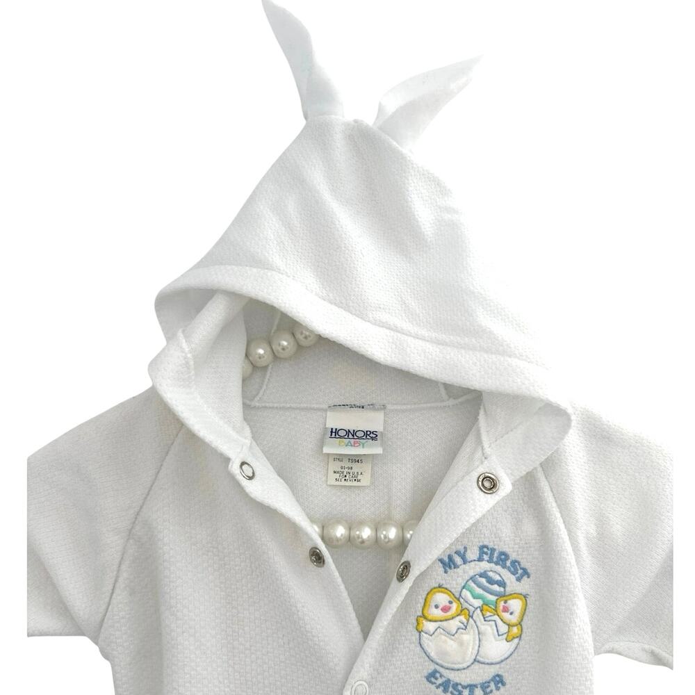 Vintage honors Baby Easter Bunny one piece outfit sz9m